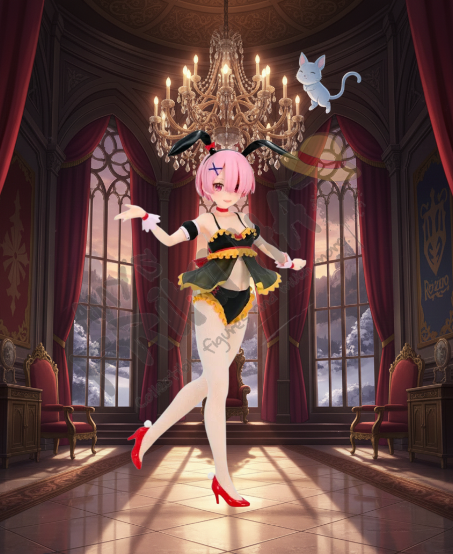 Figura Ram Airy Custom Re:Zero Kara Hajimeru Isekai Seikatsu Bi Cute Bunnies