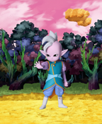 Supreme Kai Mini con Panel Dragon Ball Daima Banpresto