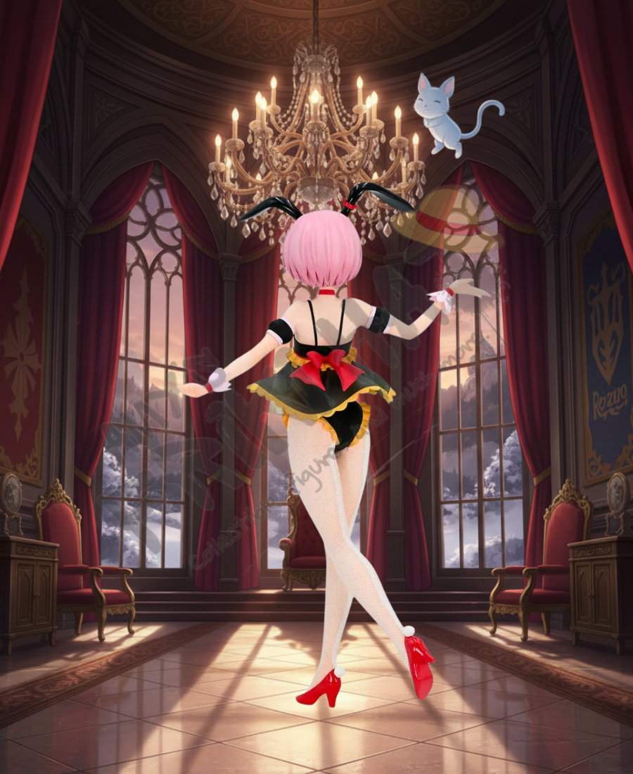 Figura Ram Airy Custom Re:Zero Kara Hajimeru Isekai Seikatsu Bi Cute Bunnies